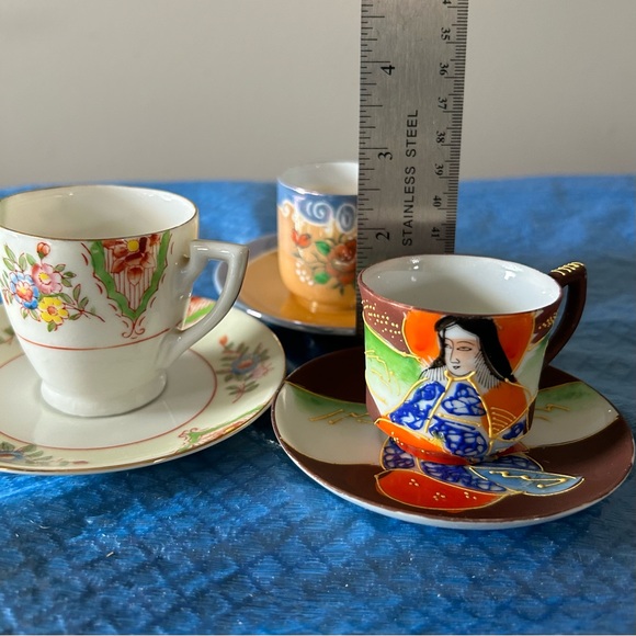 Beautiful Bundle  Japanese Demitasse Cup and Saucer sets - Made in Japan - Picture 14 of 14
